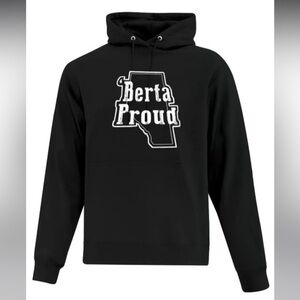 Berta Proud Black Hoodie for Men
